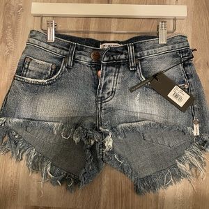 Brand new with tags. One teaspoon demin short